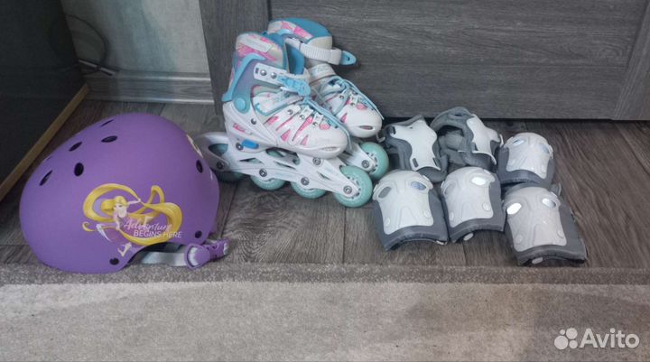 Роликовые коньки детские раздвижные