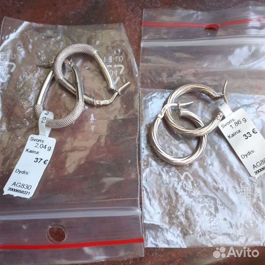 Серебряные серьги