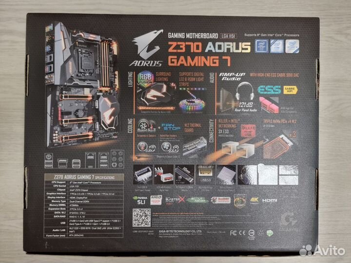 Материнская плата Gigabyte Z370 aorus Gaming 7