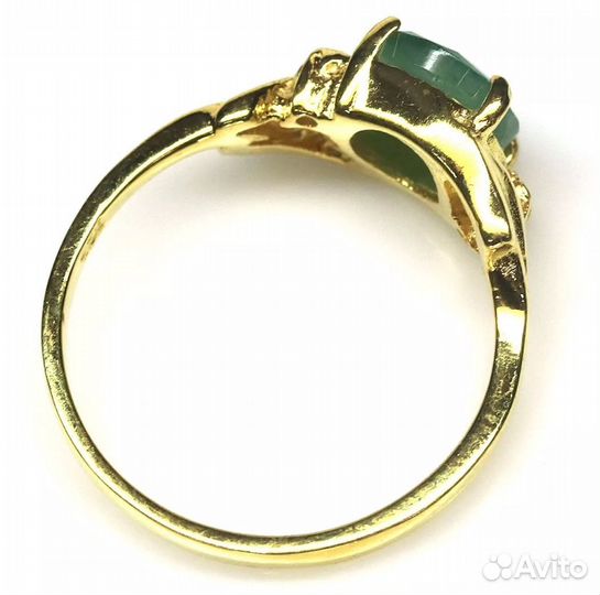 Серебряное кольцо с изумрудом