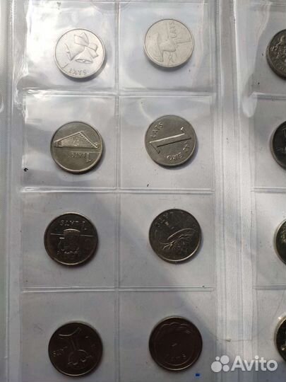 Монеты Латвии. 1 лат