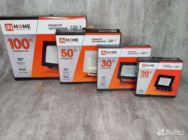 Прожектор in home led сдо-7 230V 6500K ip65