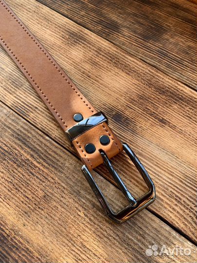 Ремень кожаный винтаж