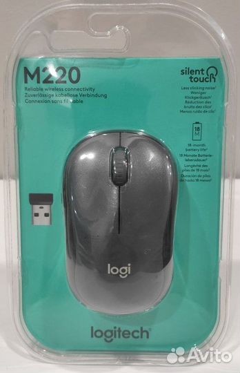 Мышь Logitech M220 Silent Dark Grey