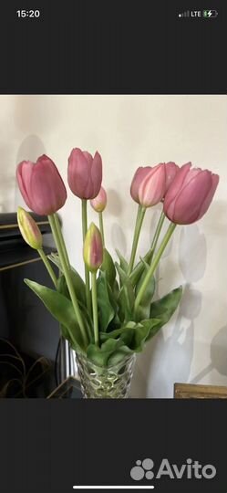 Искусственные Цветы Тюльпаны, интерьерные
