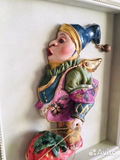 Барельеф авторская работа Английский фарфор