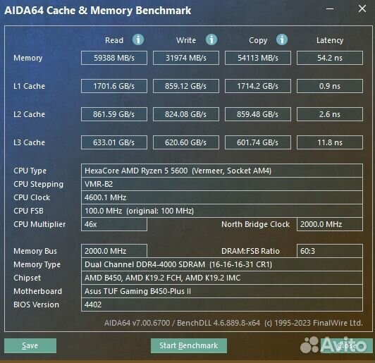 Комплект ryzen 5 5600+ddr4 16gb 4133+b450 tuf asus