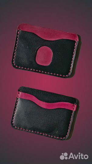 Картхолдер из натуральной кожи ручной работы
