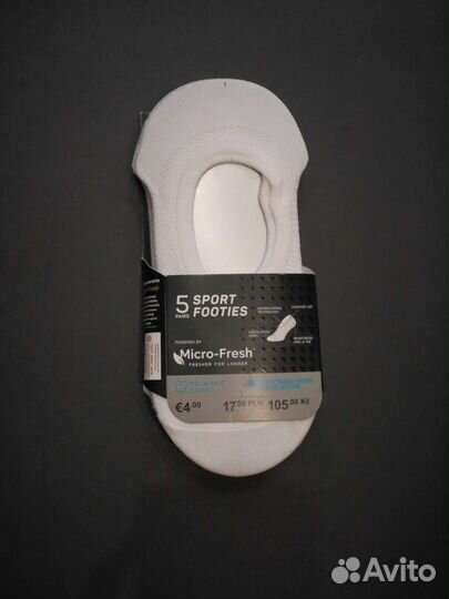 Носки женские новые sport Primark белые следки