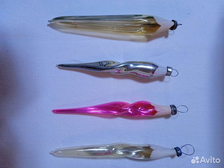 Ёлочные советские игрушки. Сосульки 2