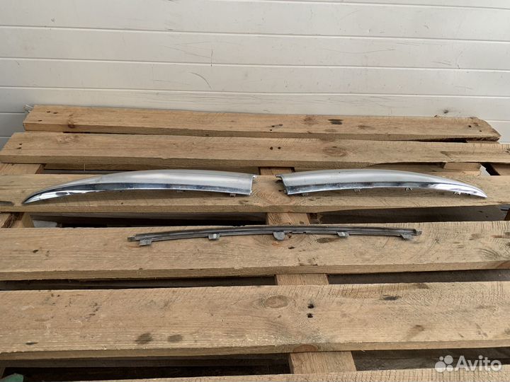 Комплект хром накладок переднего бампера Лагуна 3