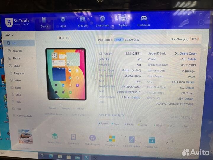Apple iPad Pro 11 2018 64gb wifi