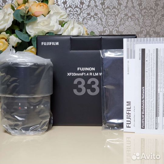 Объектив Fujifilm XF 33mm F1.4 R LM WR