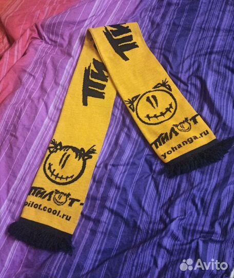 Y2K Неформальный, яркий тёплый шарф, винтаж из 90х