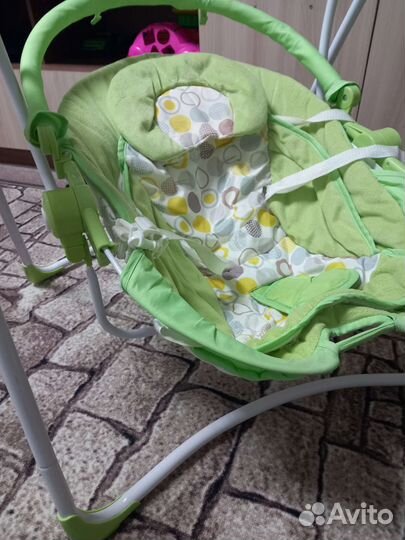 Детские электронные качели шезлонг