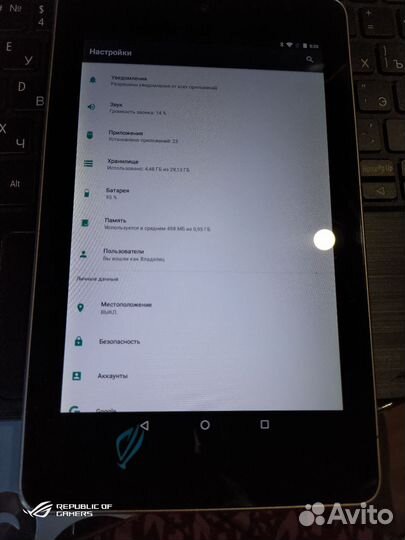 Планшет asus nexus 7