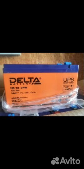 Аккумулятор Агм AGM Delta 12 HR12-34w 9a/h