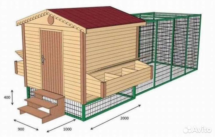 Курятник на 10 кур