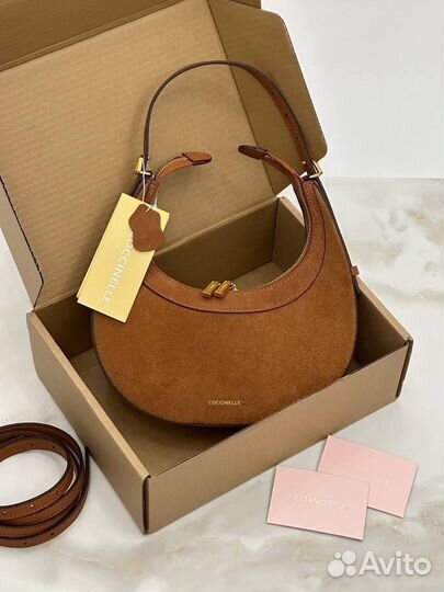 Сумка coccinelle натуральная замша