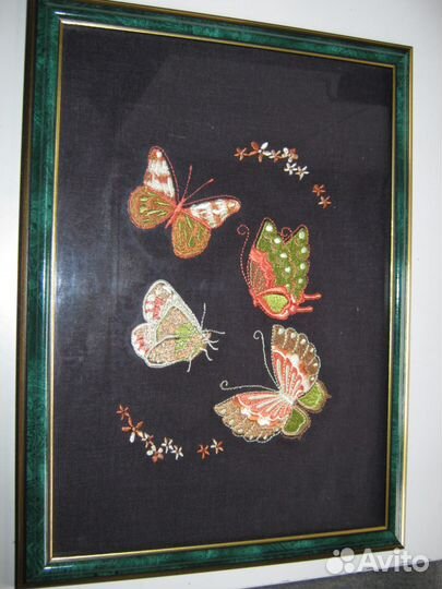 Картины с вышивкой Бабочки