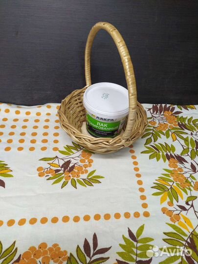 Корзина подарочная низкая, фруктовая корзина 1.5 л