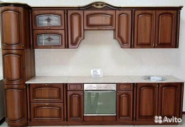 Кухня мдф Селена 60.1 орех патина 3,25 м