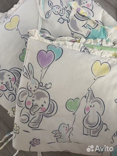 Набор, бортики в детскую кроватку