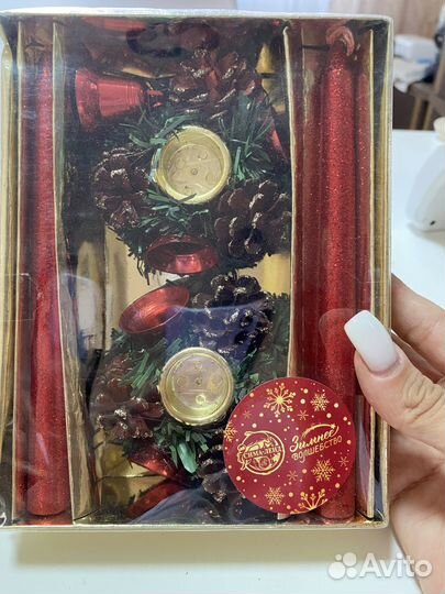 Свеча «красные колокольчики»