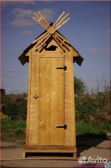 Дачный туалет с установкой SUN342