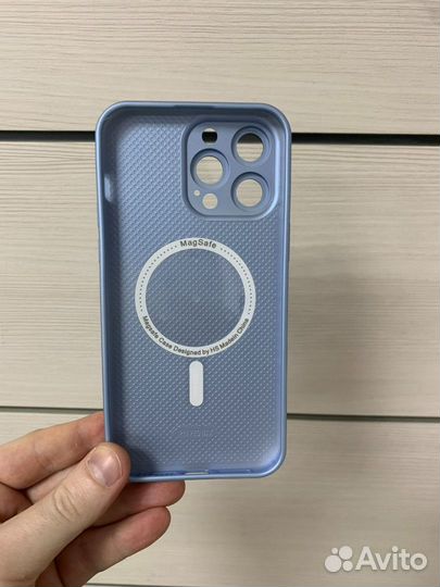 Чехол стеклянный Magsafe iPhone 14 ProMax