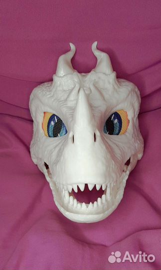 Велоцерап с рожками и глазками