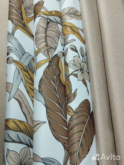 Шторы комплект плотные 3м(1.5+1.5) высота разная