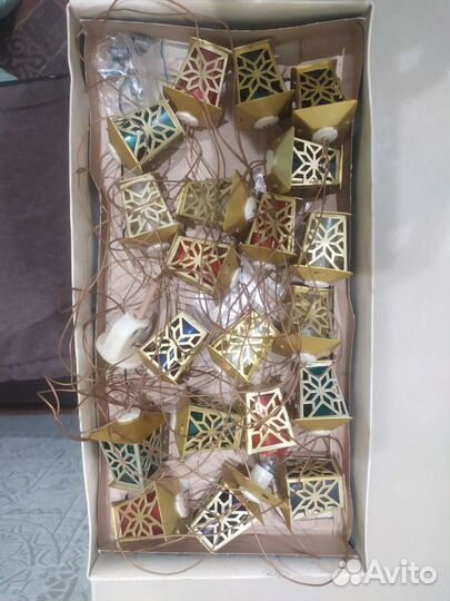 Гирлянда Золотой фонарик СССР в родной коробке