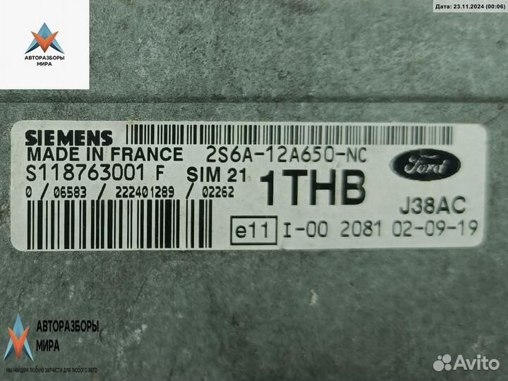 Блок управления двигателем Ford Fiesta 5 2003