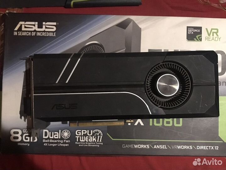 Видеокарта asus gtx1080