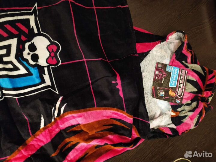 Халат-полотенце детский Monster High