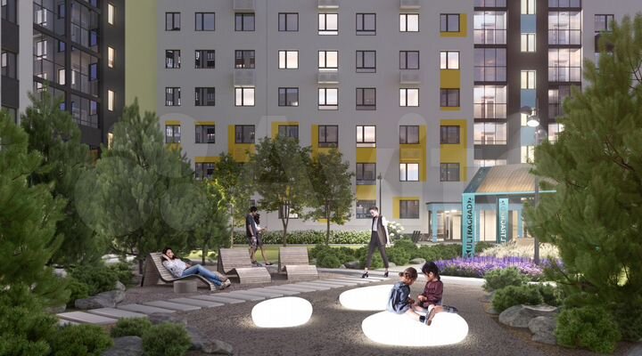 1-к. квартира, 44 м², 1/13 эт.