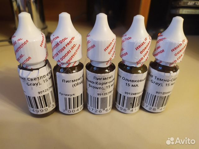 Пигменты для татуажа брови