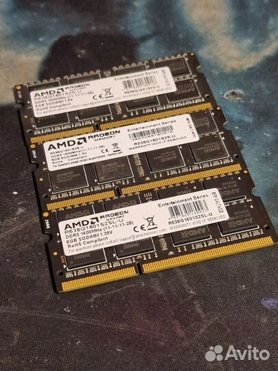 Озу DDR3 8Gb для ноутбука