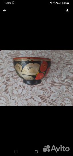 Миска хохлома СССР