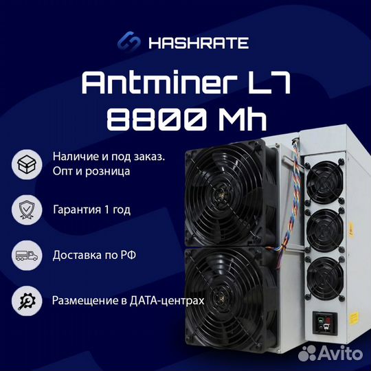 Asic майнер Antminer L7 8800M