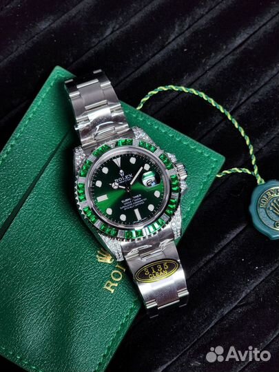 Часы унисекс Rolex submariner инкрустацией камня