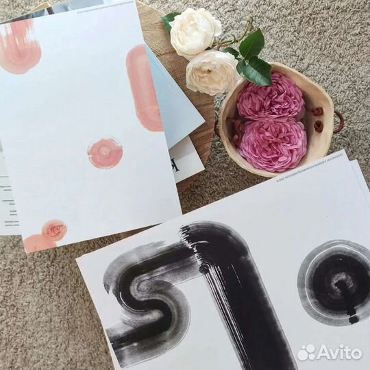 Абстрактные постеры в скандинавском стиле