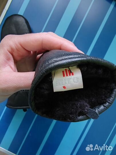 Варежки детские натуральная кожа мех