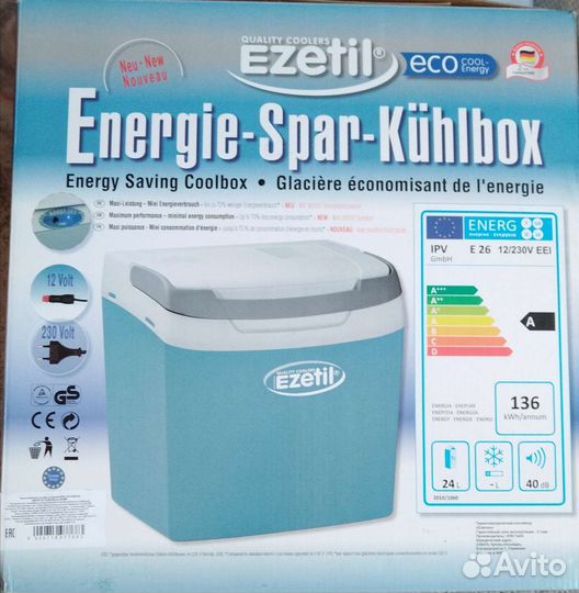 Термоэлектрический контейнер охлаждения Ezetil