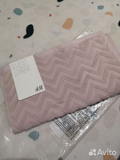 Новый набор полотенец H&M нежно-розовый