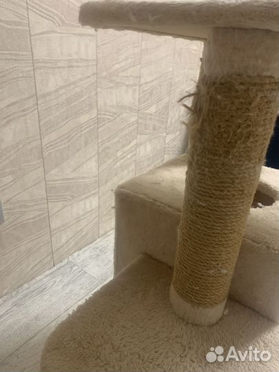 Кошачий домик с когтеточкой