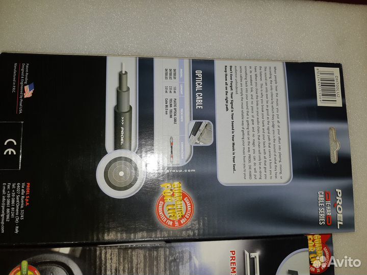 Профи оптический кабель proel 1, 2 и 3м