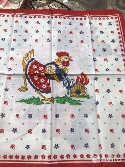 Платочки детские СССР, 36 на 36 см, батистовые