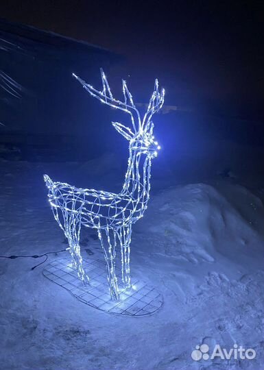 Светодиодная фигура олень световая фигура